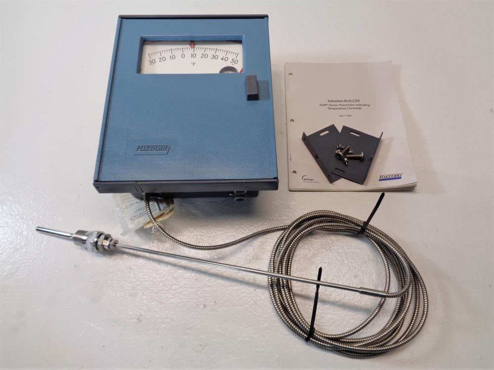 Foxboro Pneumatic Indicating Temperature Controller 43AP-PA52N/TA-1A